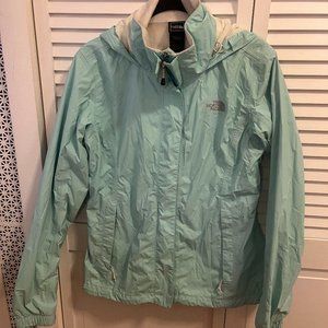 NORTH FACE Blue Rain Jacket Size Small